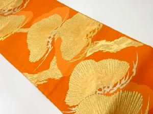 アンティーク　笠松模様織り出し袋帯(材料)